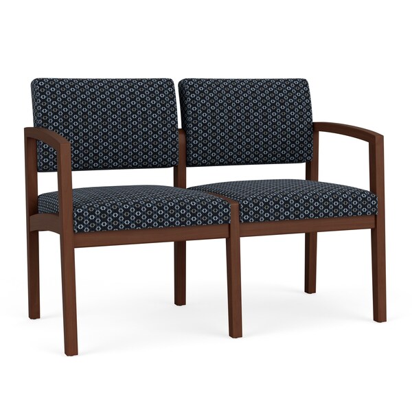 Lesro 2 Seat Tandem Seating W/ No Center Arm, 44 in W 26 in L 31.5 in H, Lenox Series LW2101 - main